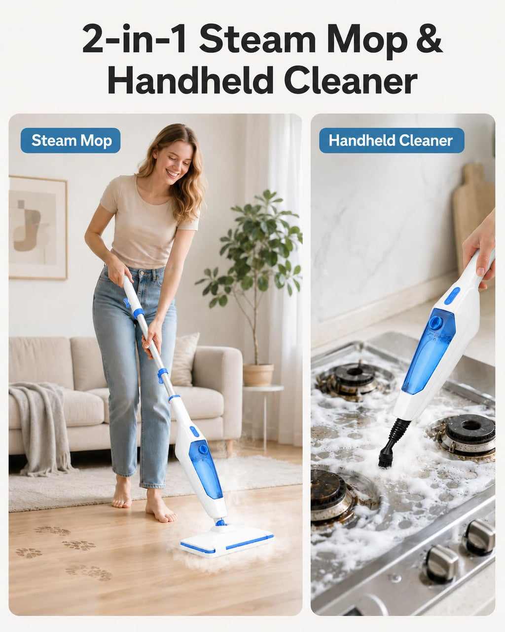 14-in-1 Detachable Steam Floor Mop L59021