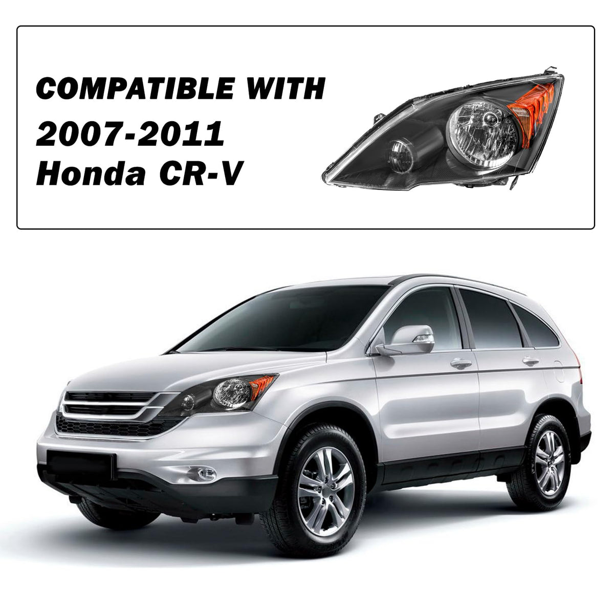 Black Headlight Replacement A25284