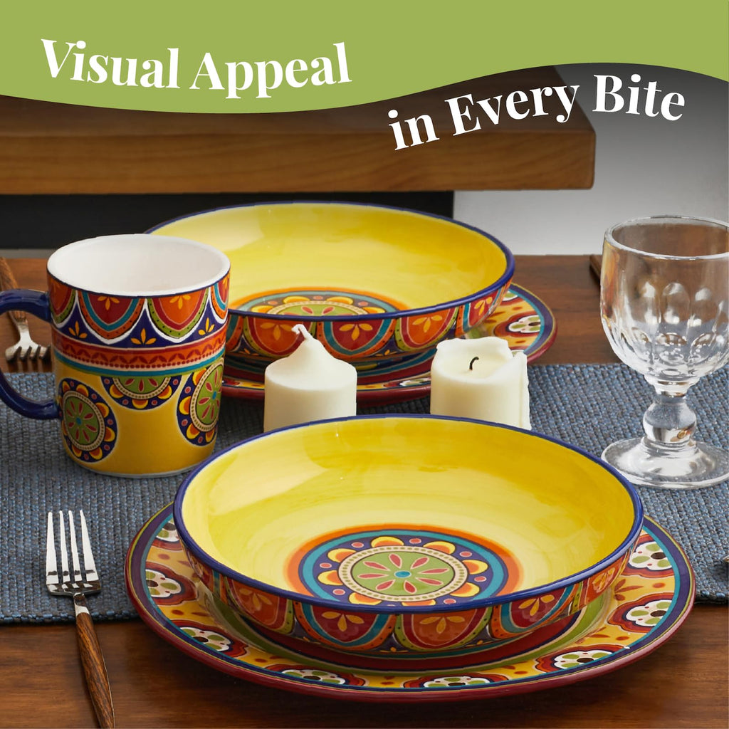 Ceramic Pasta Bowls Set of 4 Q1541