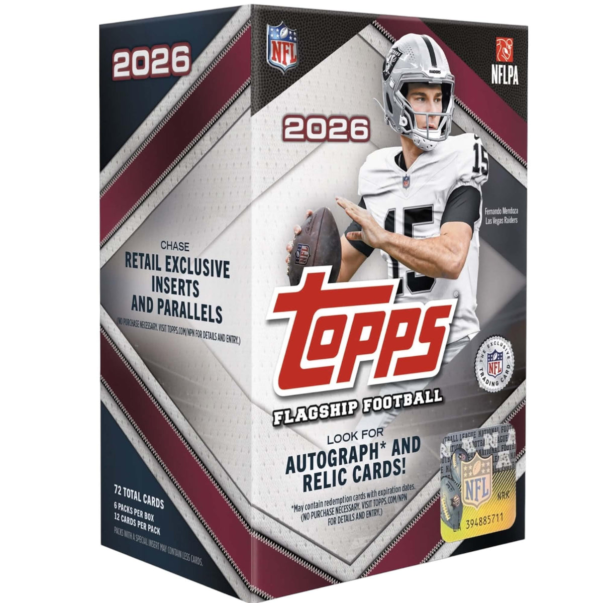 Topps Football Sealed Value Blaster Box 6 Packs A804