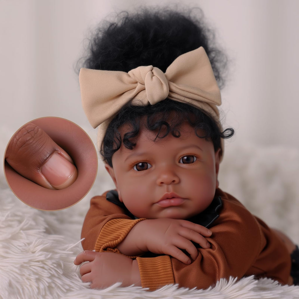 20 Inch Black Baby Doll with Play Set E551739