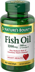 Fish Oil Omega 3 Supplements 1200mg 60 Softgels G657