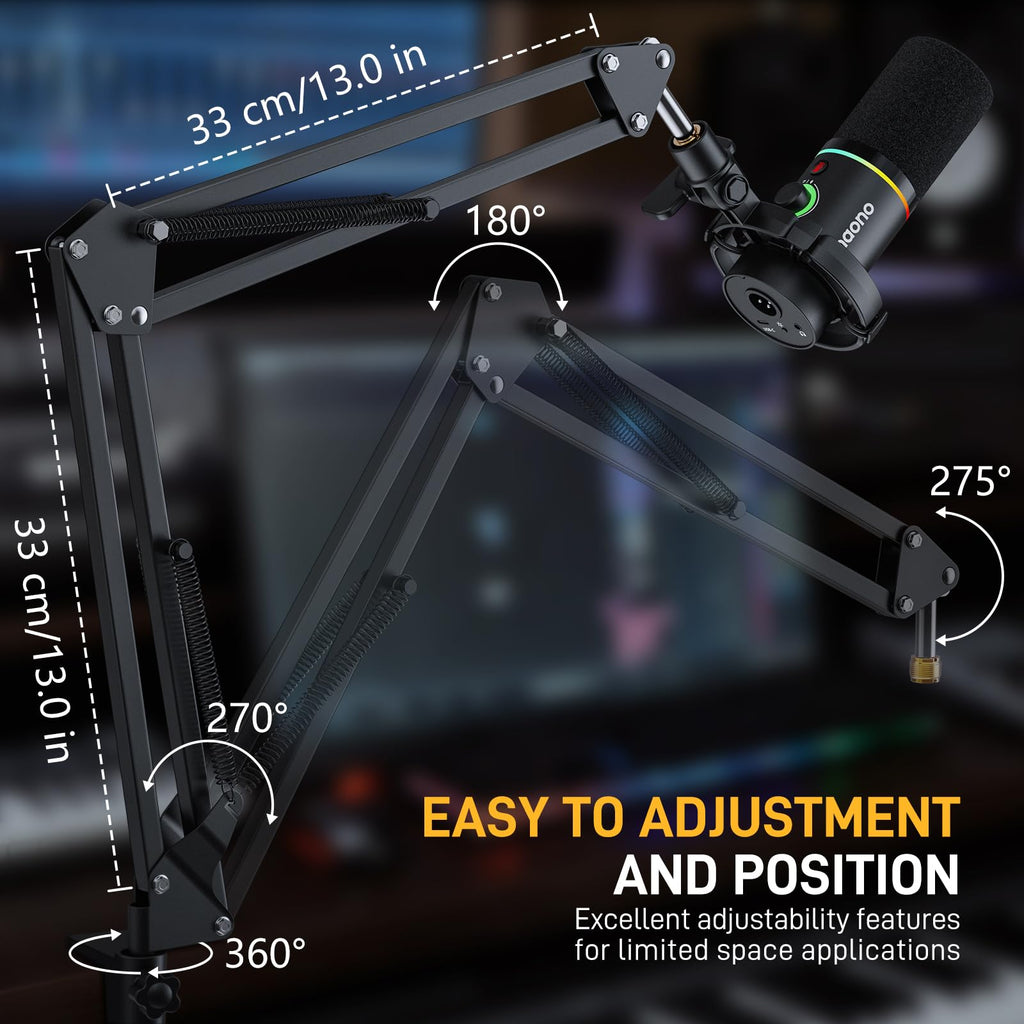Wireless Condenser Microphone with Boom Arm Stand L26297