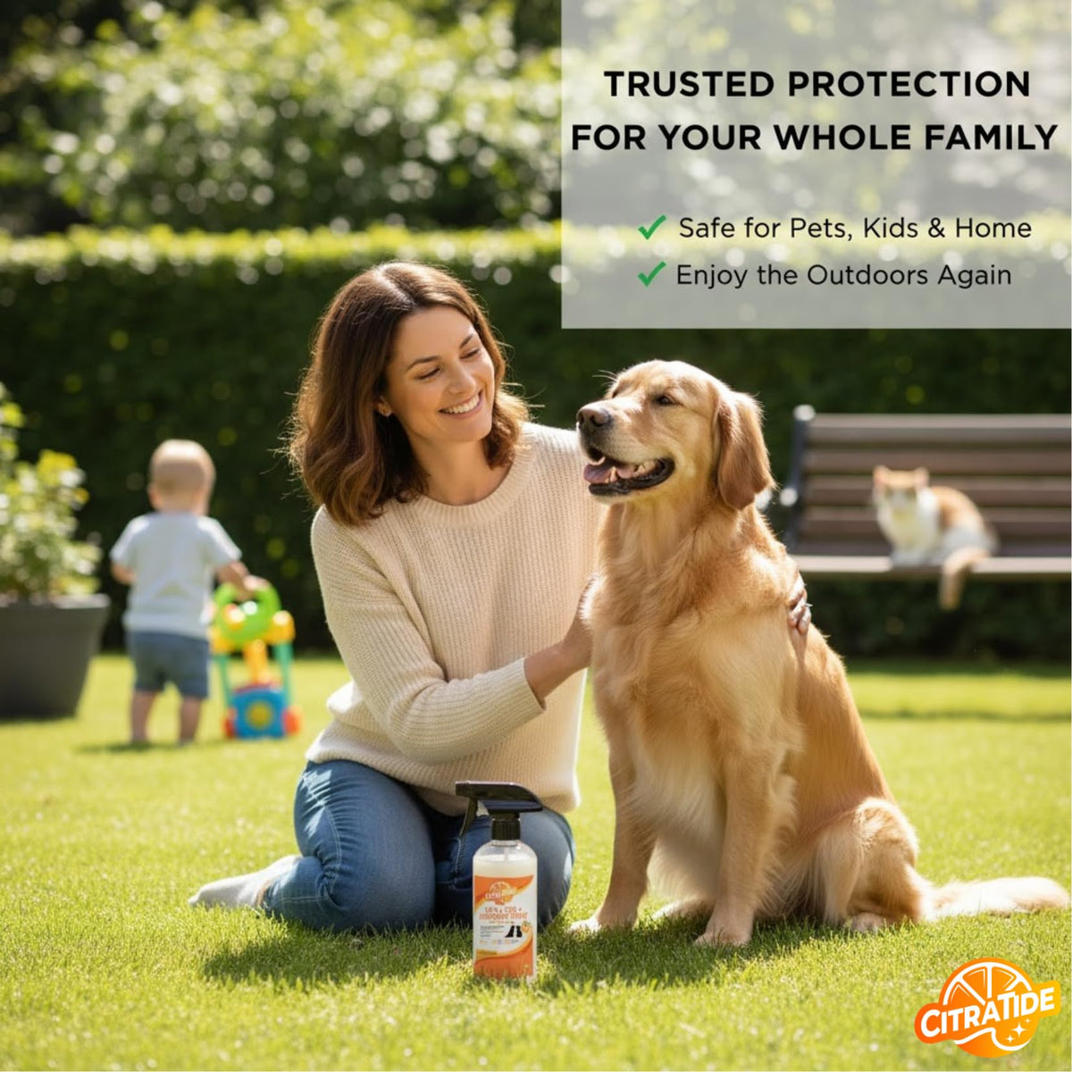 Plant-Based Cedarwood & Citrus Flea Tick & Mosquito Spray for Dogs 16 fl oz M16126