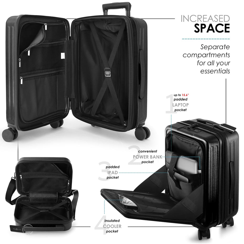 20 Inch Carry On Luggage with Wheels W82659