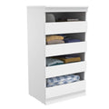 White 4 Drawer Wood Modular Storage Unit H73904