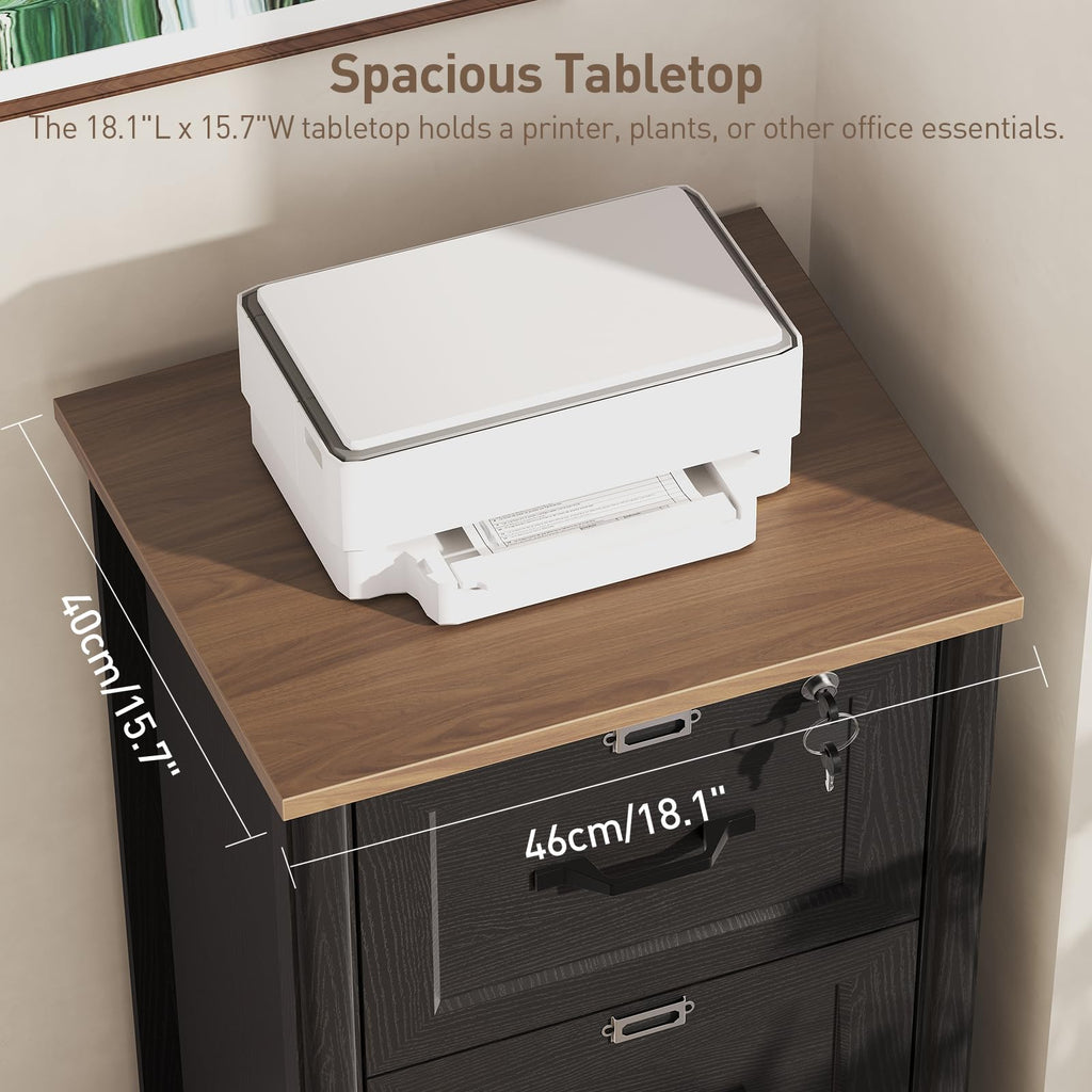 3 Drawer File Cabinet with Lock J8353