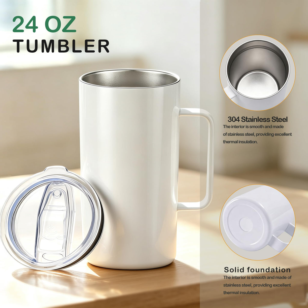 6 Pack 24 oz Sublimation Tumblers A373