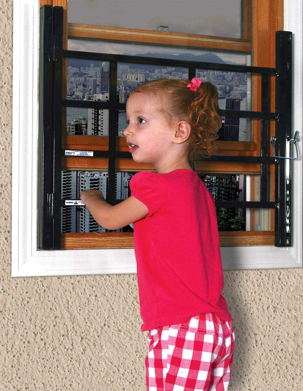 Adjustable 4-Bar Window Security Grill O299