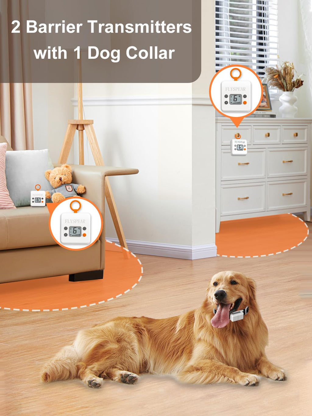 Wireless Pet Barrier with 2 Transmitters H255525