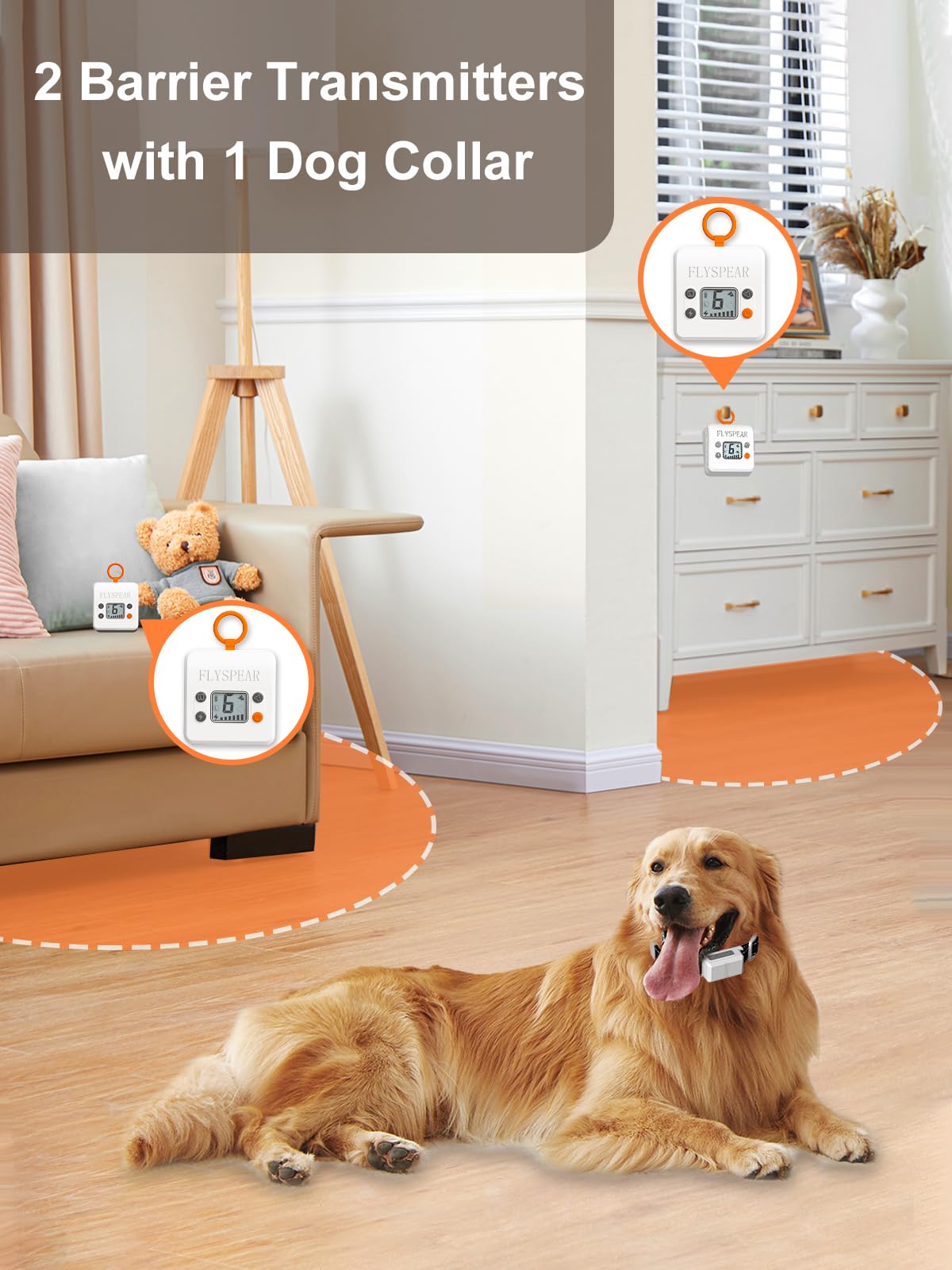 Wireless Pet Barrier with 2 Transmitters H255525