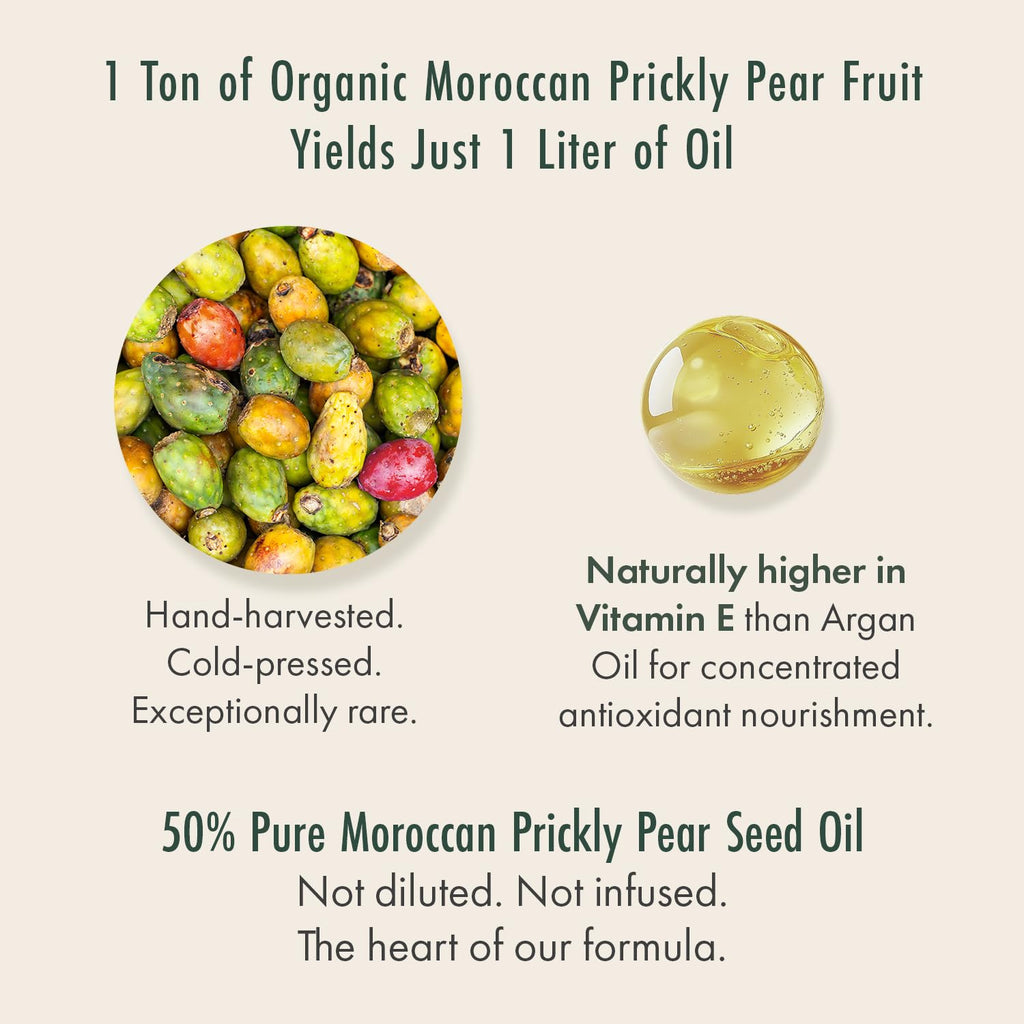Organic Moroccan Prickly Pear Seed Oil & Camellia Face Oil 1oz B4705