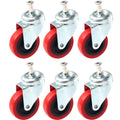 6 Pack 2.5" Swivel Caster Wheel T746