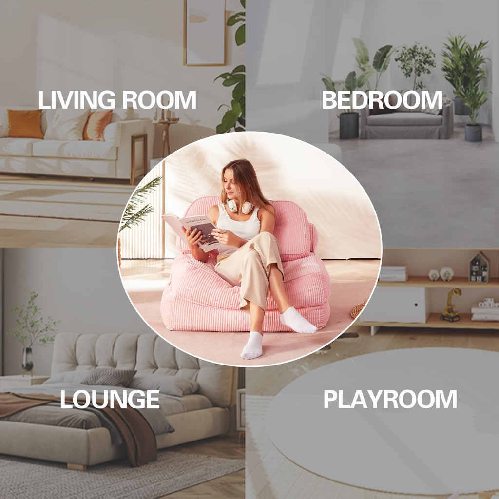 Pink Flannel Folding Sofa Bed Z3537