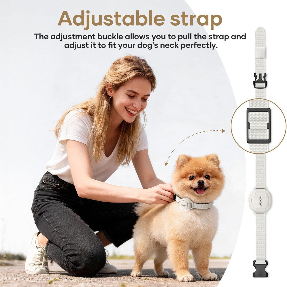 White 4200FT Range Dog Shock Collar T71495