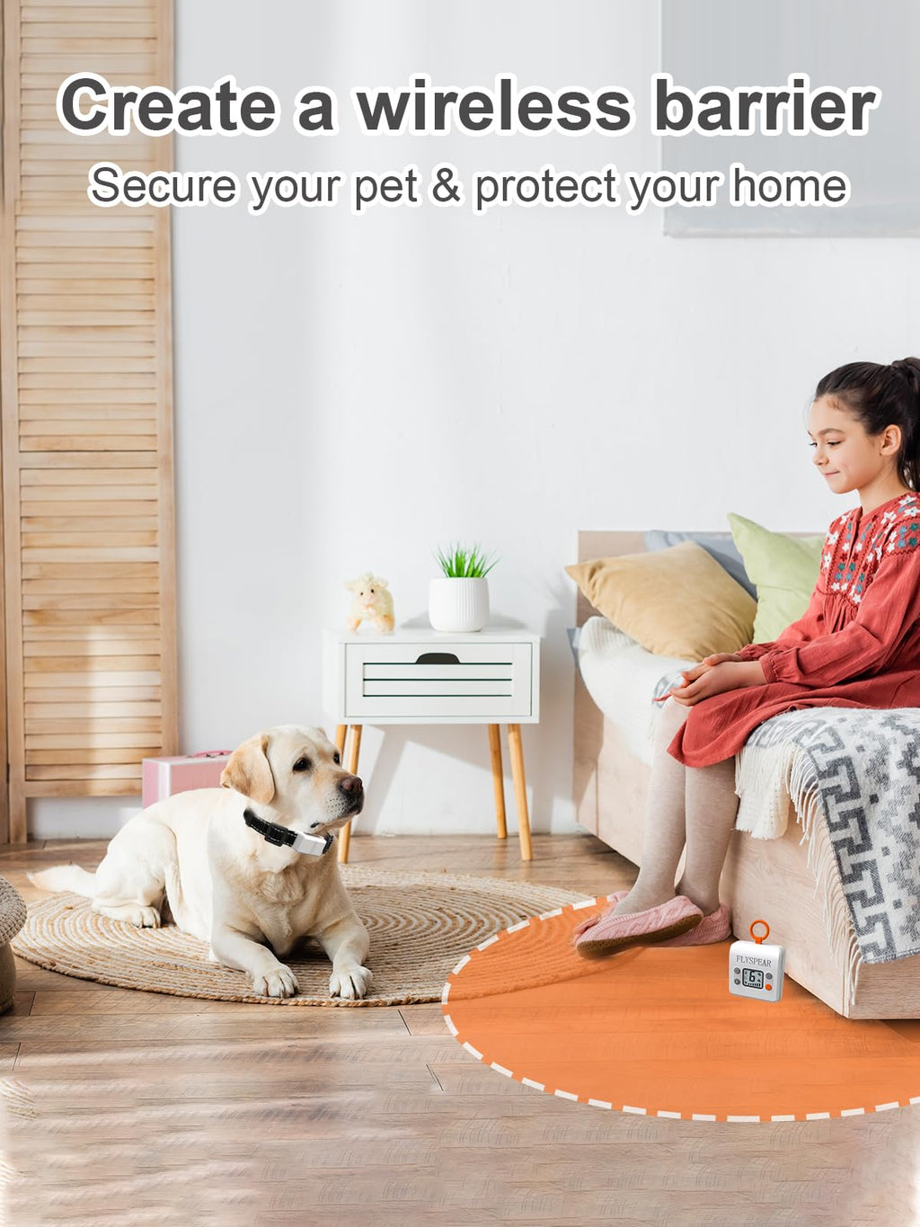 Wireless Pet Barrier with 2 Transmitters H255525