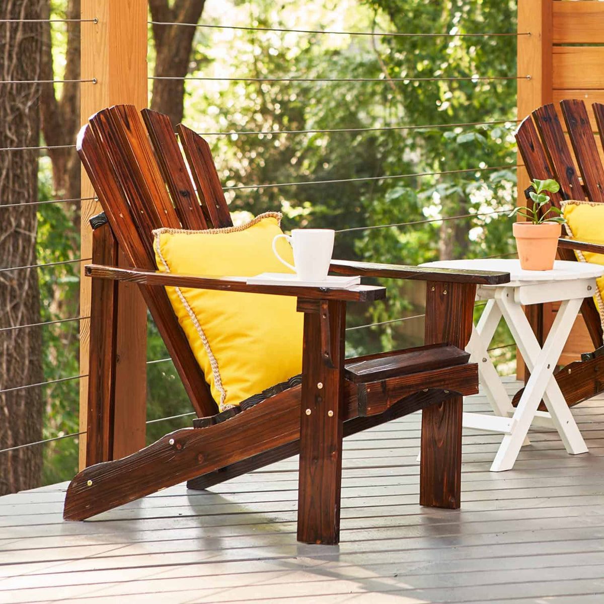 Wooden Adirondack Chair J9166