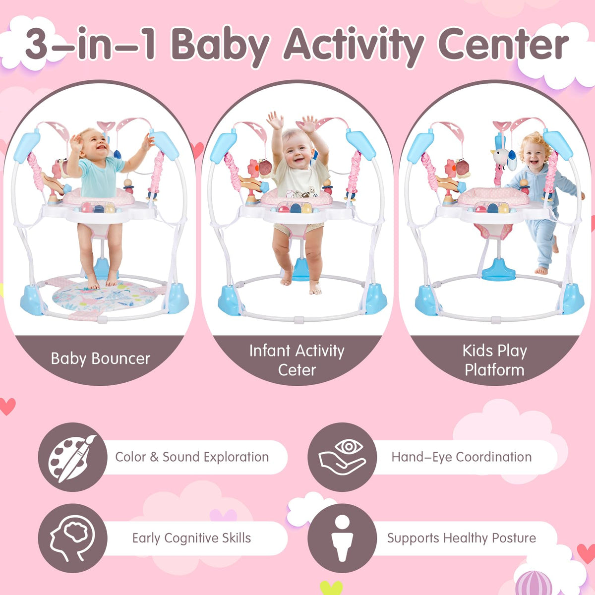3-in-1 Baby Activity Center T19531