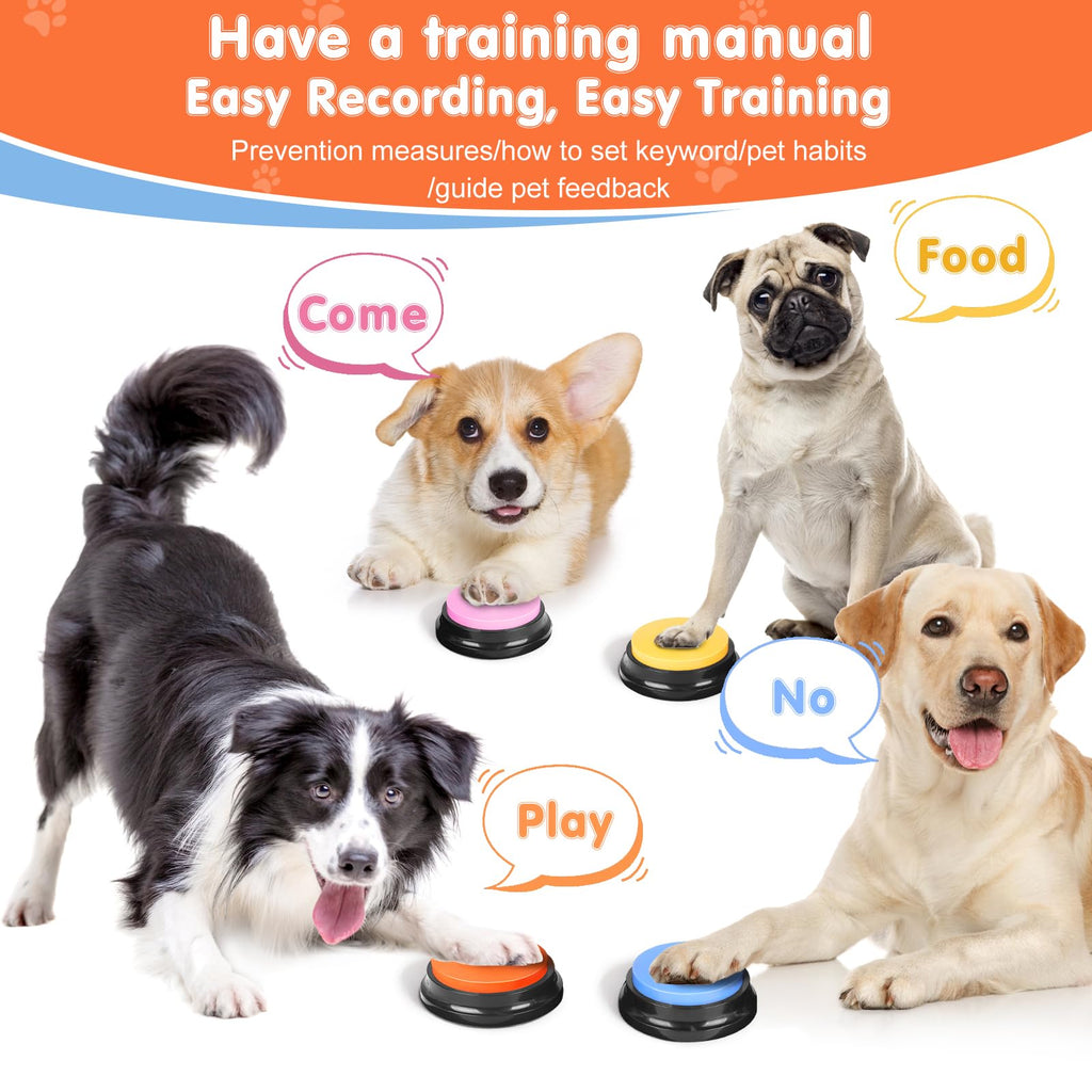 8 Recordable Sound Buttons Dog Training Toy H66616