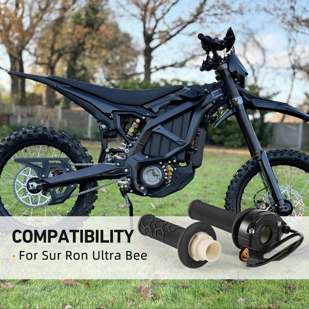 Electric Throttle Handle Assembly with Cable and Spare Right Handlebar Grip K428