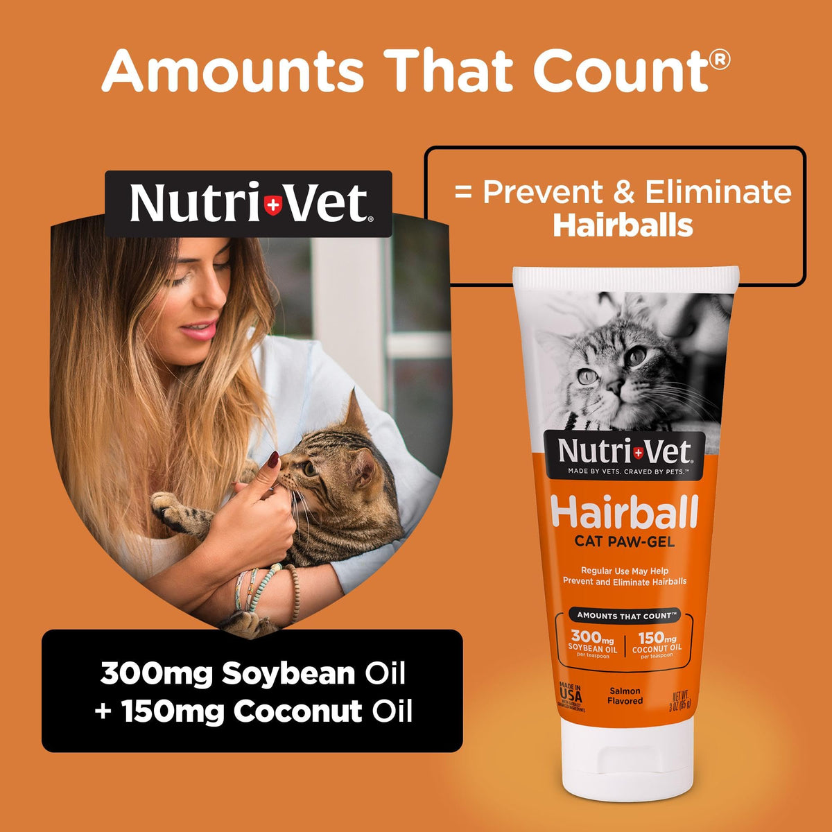 Salmon Flavor Hairball Gel for Cats C7114