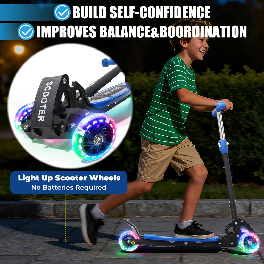 3 Wheel Kids Scooter with LED Light-Up J7569