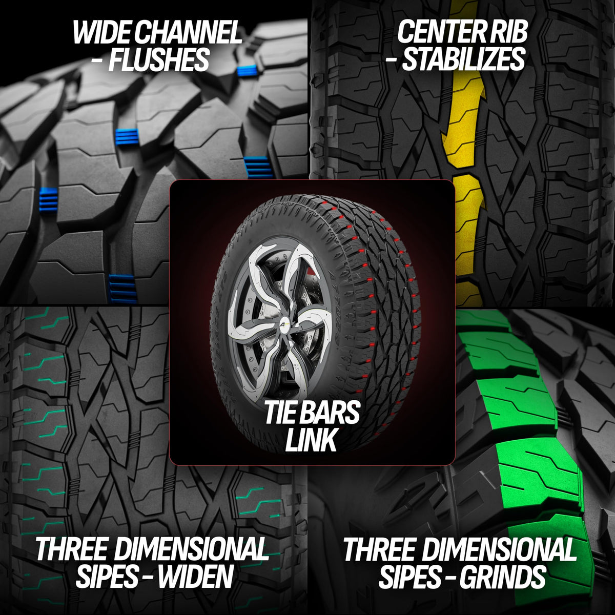 All-Terrain Off-Road Radial Tire 275/60R20 116T XL L166