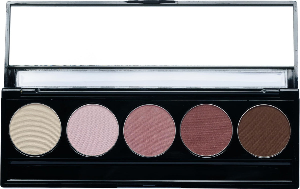 Matte Warm Tone Rose Pink & Brown Vegan Eyeshadow Palette A910