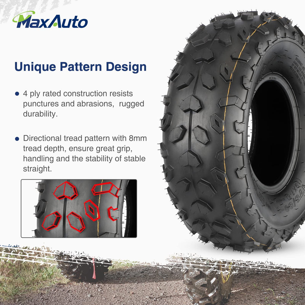 19x7-8 ATV UTV Off-Road Tires Set of 2 V82921