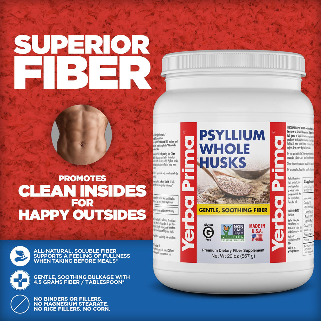 Psyllium Whole Husks Fiber Supplement 20oz W255655