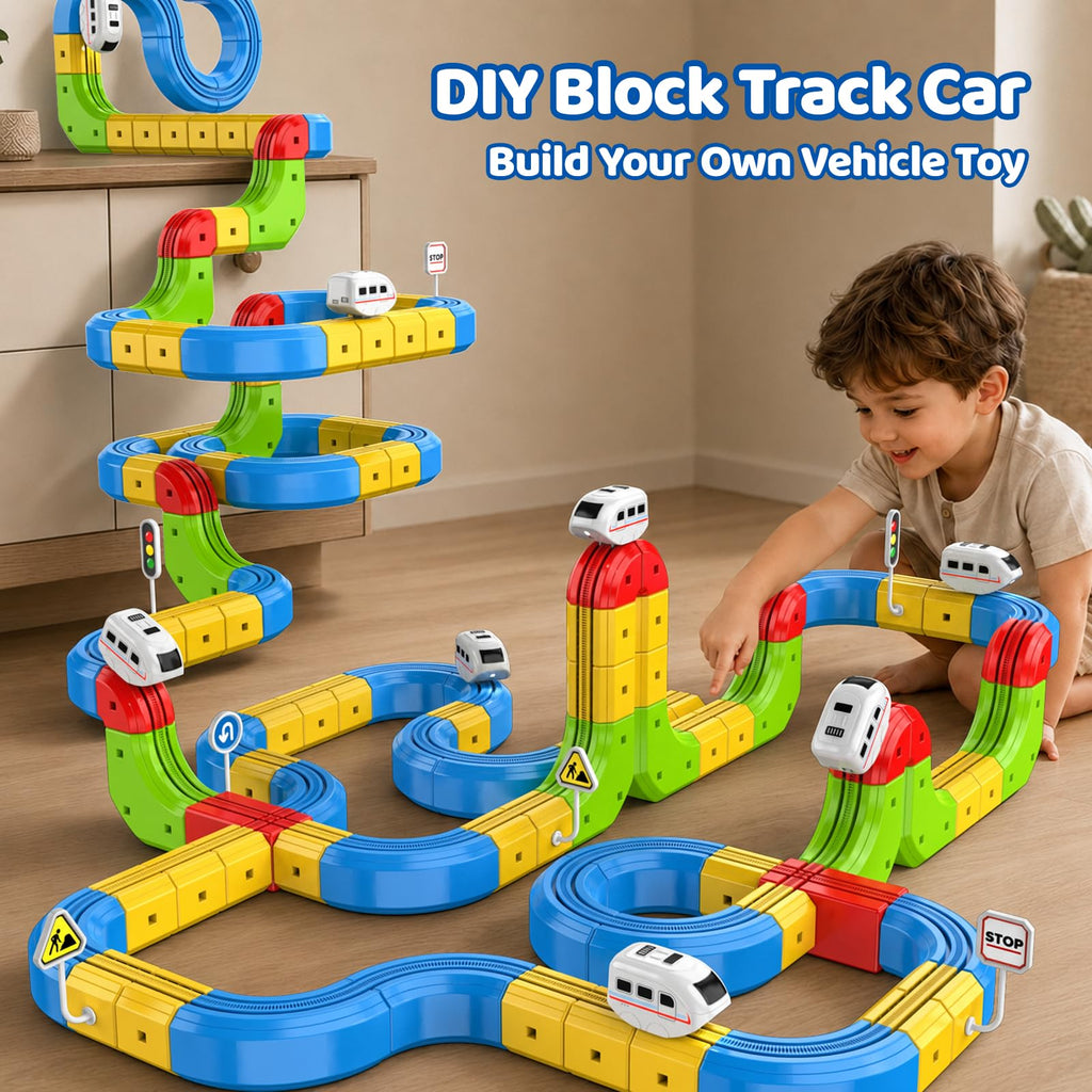 52PCS Electric Train Set 3D Flexible Race Track Toy R92160