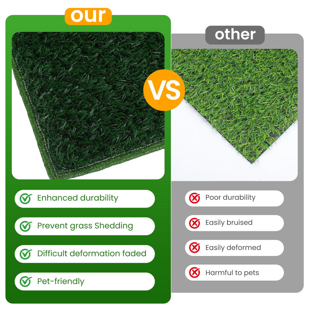 Artificial Grass Dog Potty Pad with Tray A680