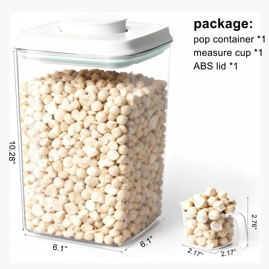 Dog Cat Treat Container with Scoop R6411