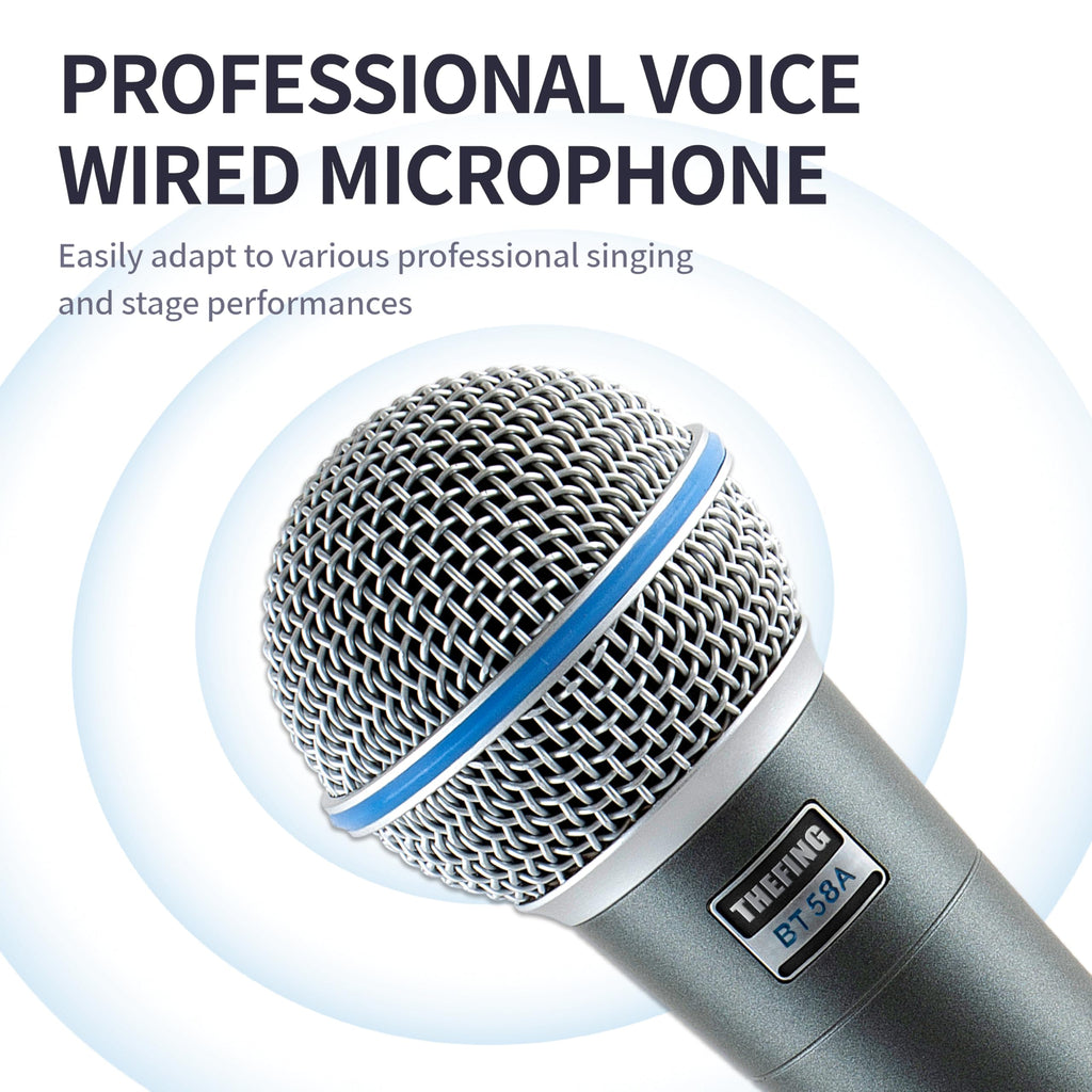 Wired Dynamic Handheld Karaoke Microphone with Audio Cable Z547