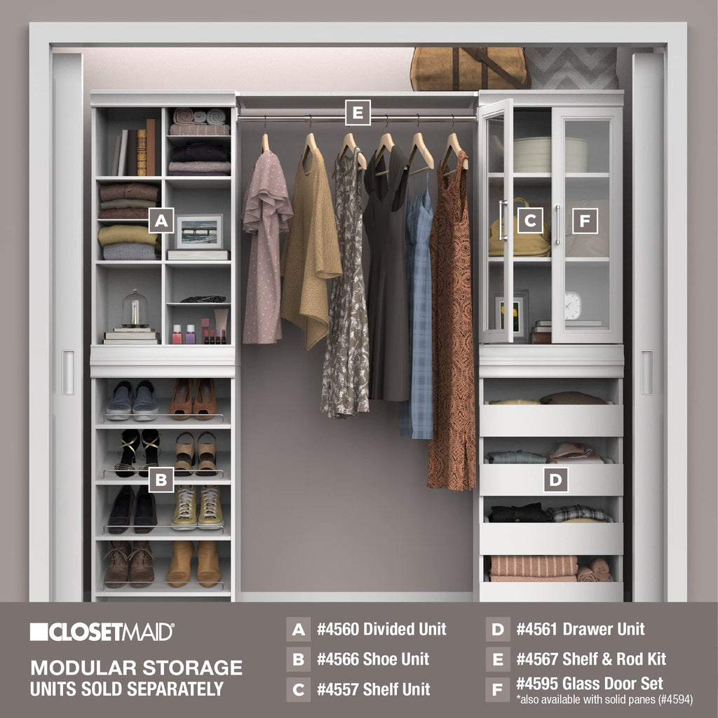 White 4 Drawer Wood Modular Storage Unit H73904