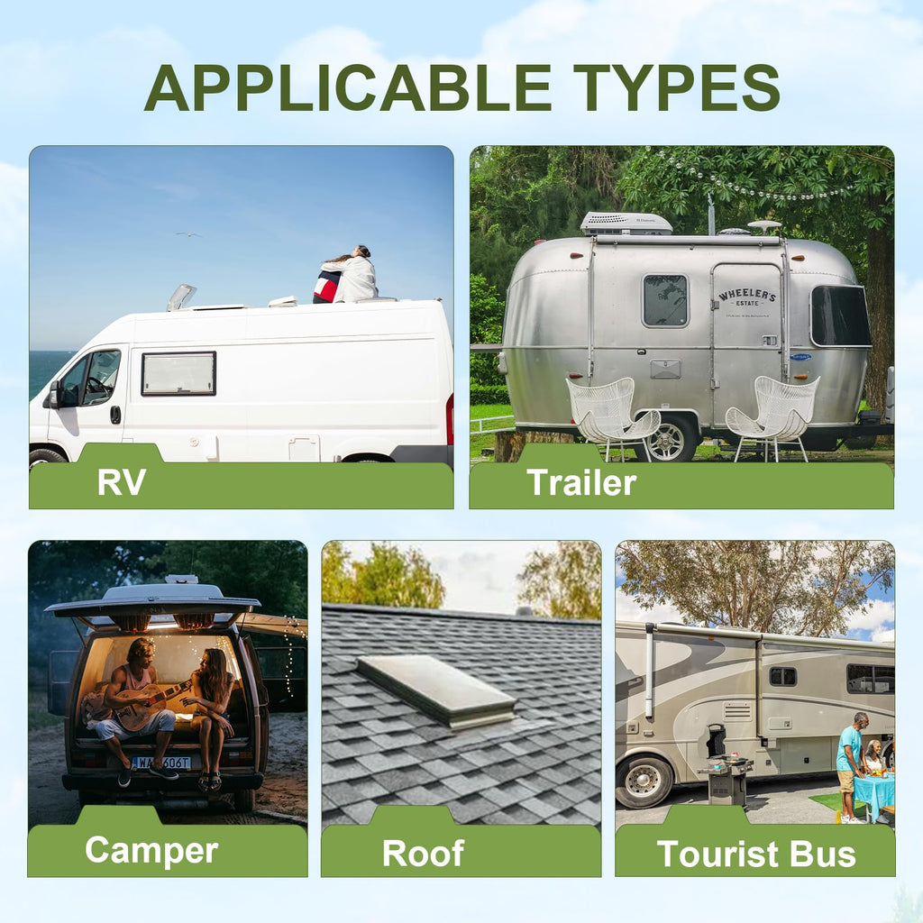 14" x 14" RV Roof Vent Cover (3Pcs) I815