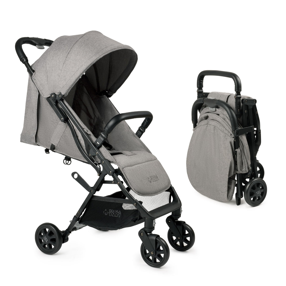 Lightweight Compact Travel Stroller with Canopy, Storage Basket & Recline N542924