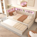 White Twin Size Daybed with Trundle G285