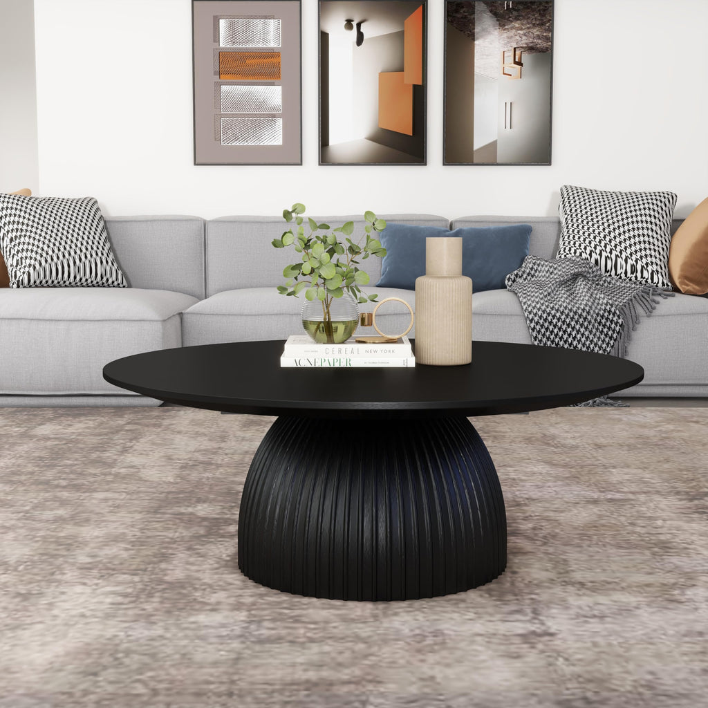 Black Round Drum Coffee Table G989529