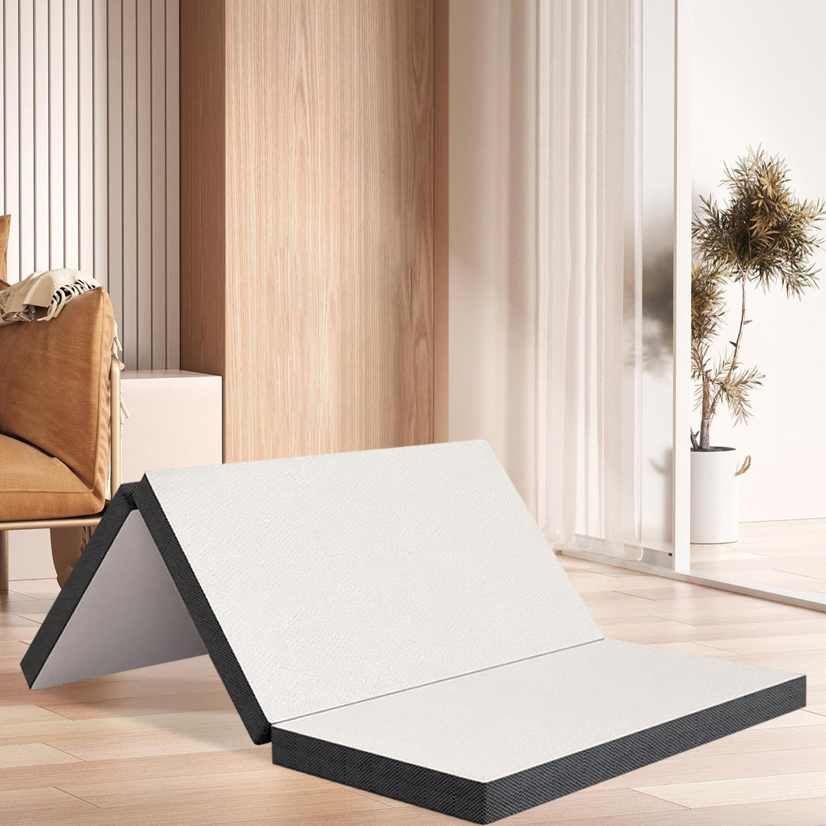 Memory Foam Folding Mattress Full 3 Inch Trifold with Washable Cover P110
