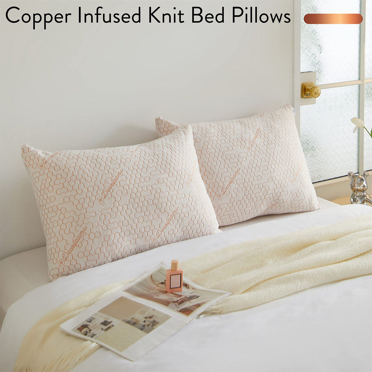 Down Alternative Pillows Set of 2 Standard Queen Size P4731