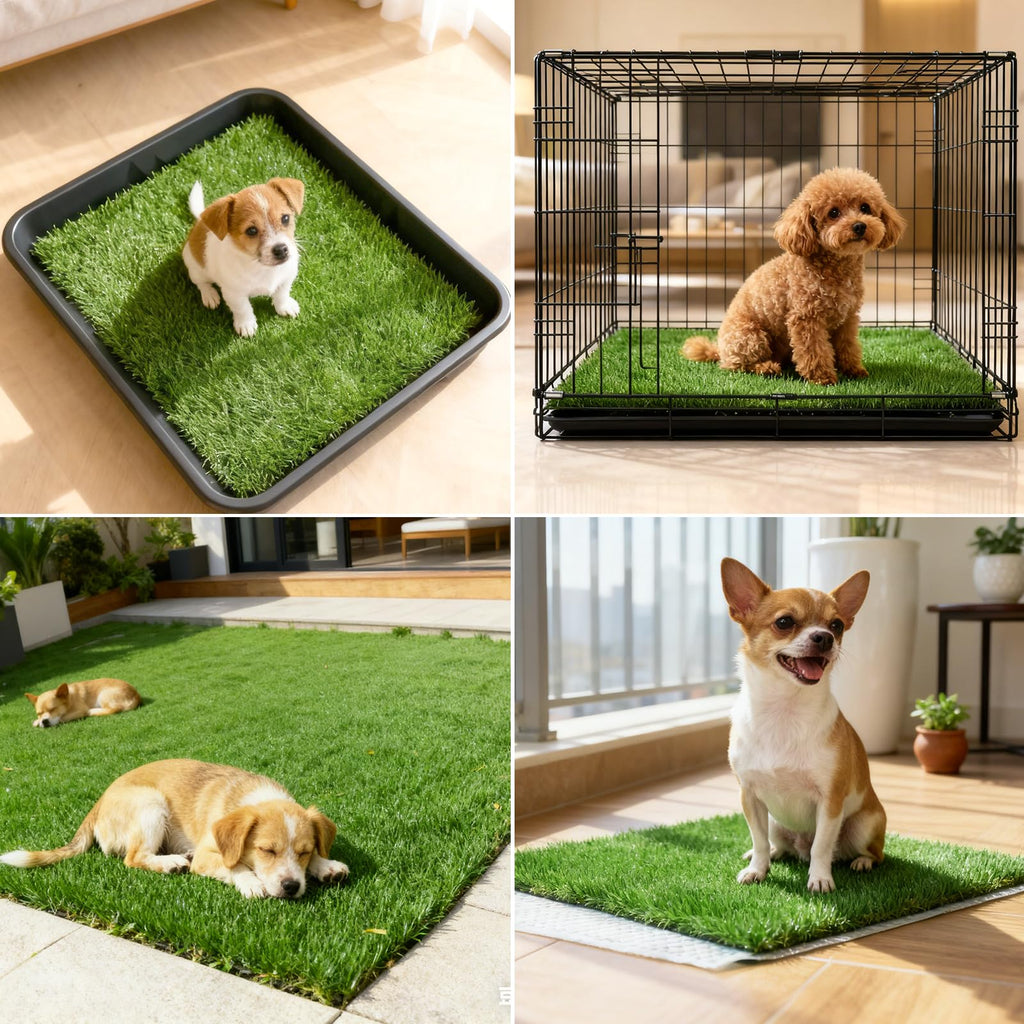 2 Pack 14 x 18 Inch Artificial Grass Dog Pee Pads T2793