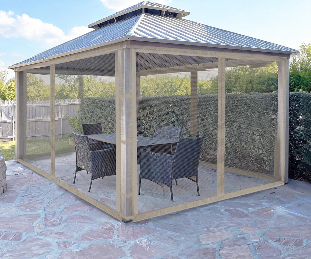Beige 10 x 12 FT Mosquito Netting T224962