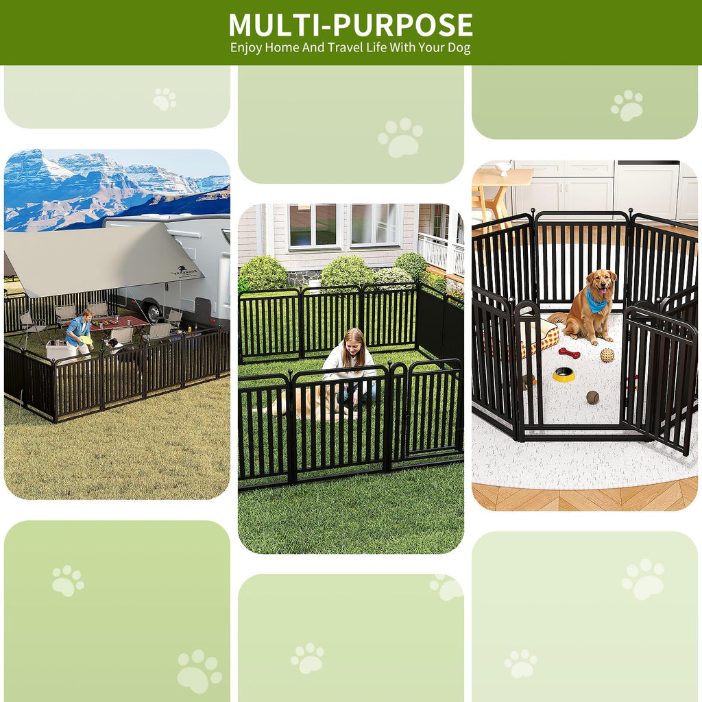 32" Heavy Duty 16 Panels Dog Playpen L770339