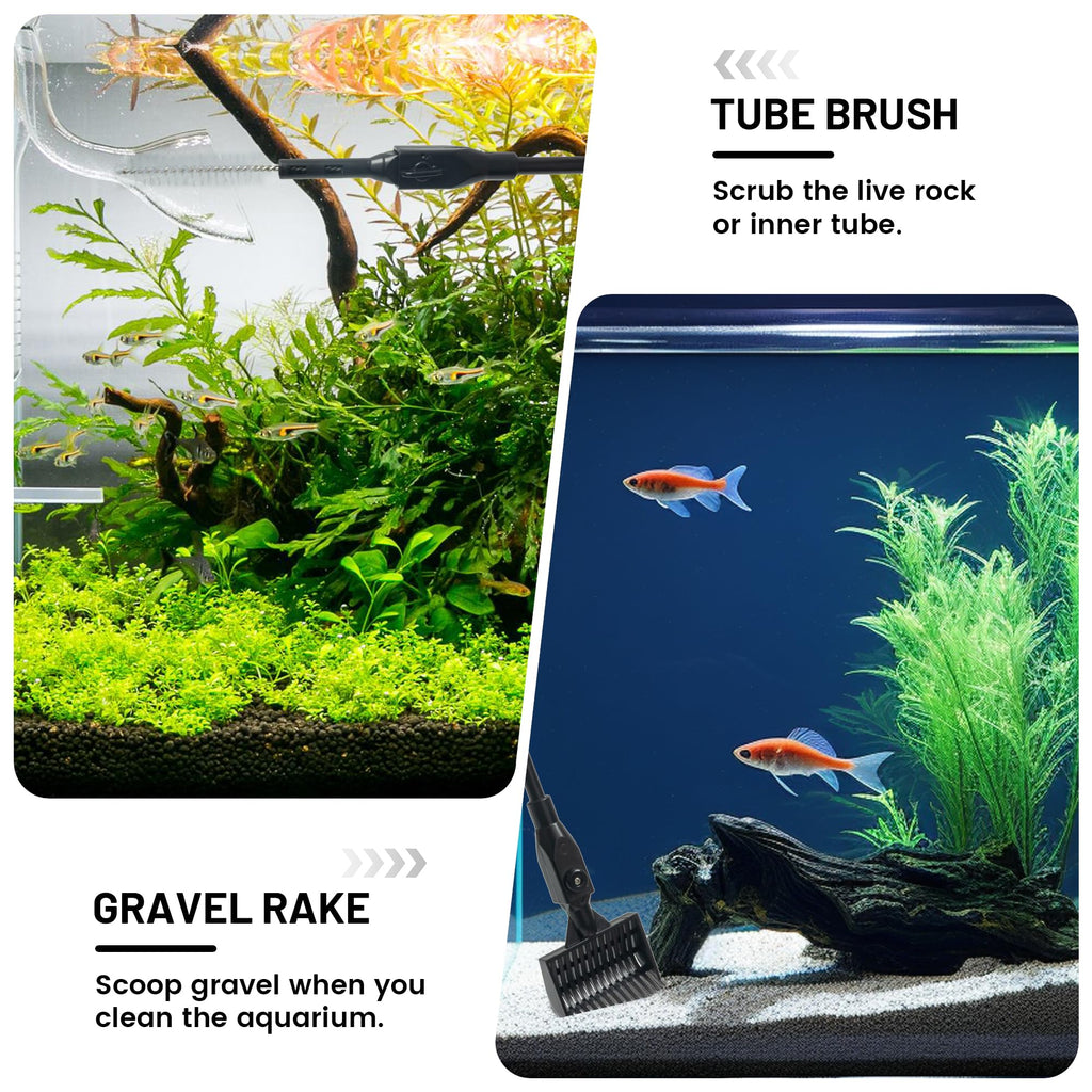 Aquarium Glass Cleaner, 7 in 1 Algae Remover O6200