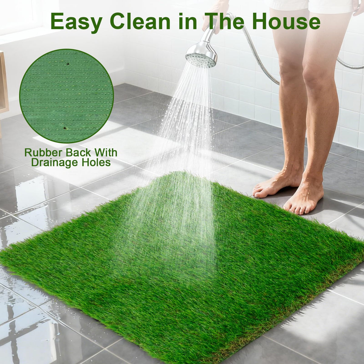 2 Pack 14 x 18 Inch Artificial Grass Dog Pee Pads T2793