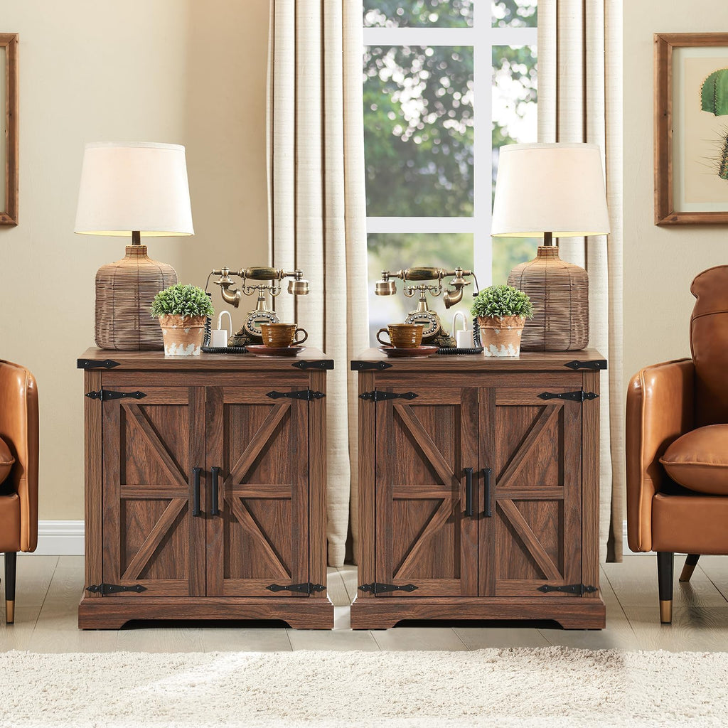 24" End Table Set of 2 with Charging Station Q691853