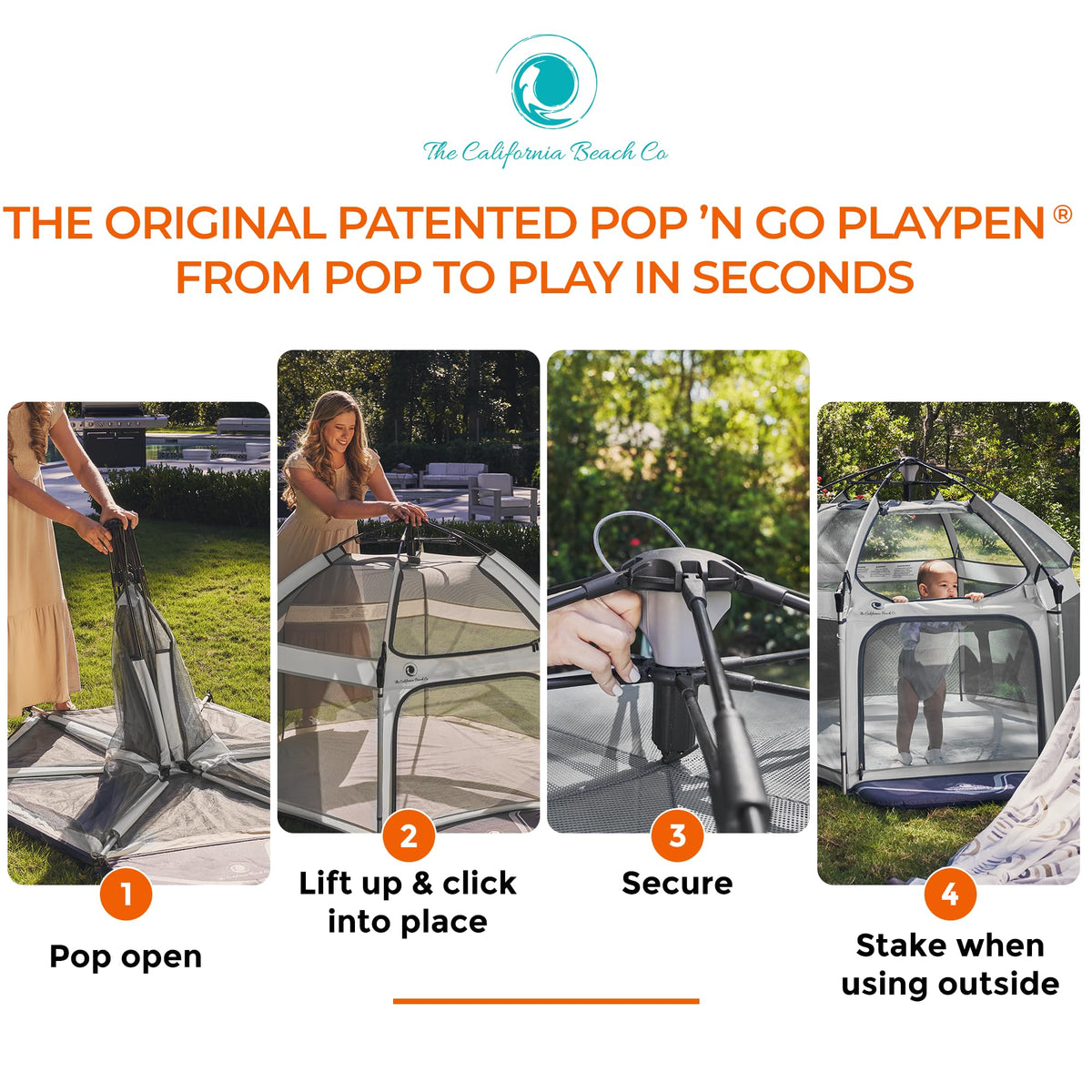 Portable Baby Playpen with Canopy U55369