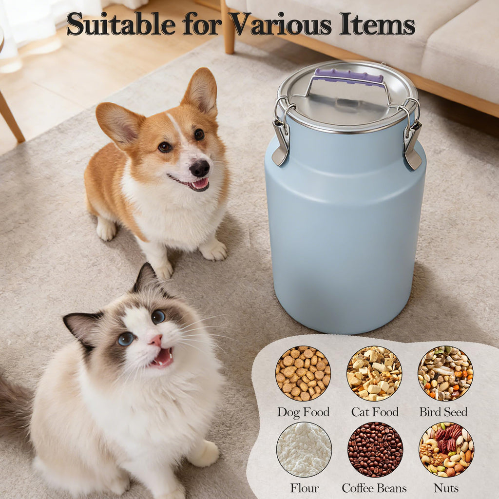 Stainless Steel Dog Food Storage Container with Scoop H5520