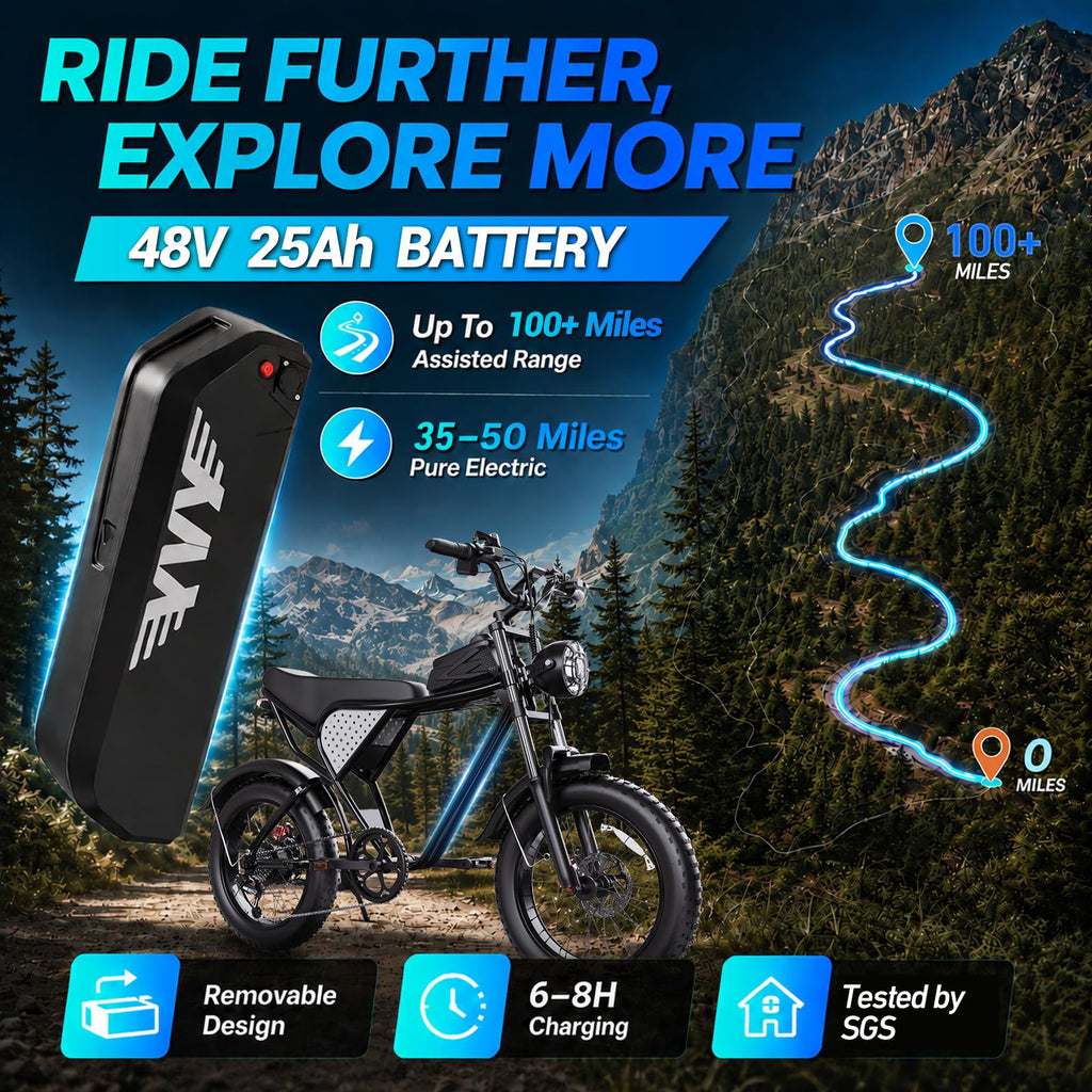 48V 1500W 20" Fat Tire Electric Bike T382169